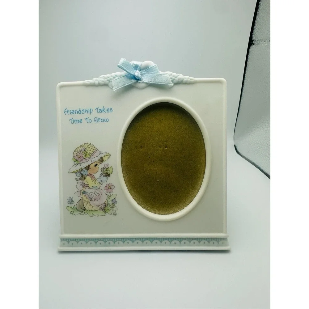 Precious Moments Friendship Takes Time To Grow Cottage Core Photo Frame 2001